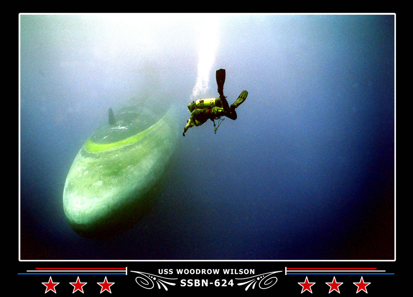 USS Woodrow Wilson SSBN-624 Canvas Photo Print