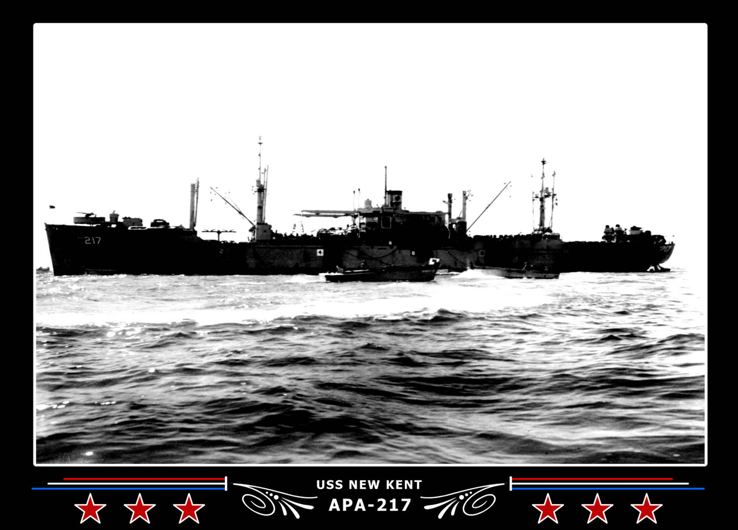 USS New Kent APA217 Canvas Photo Print