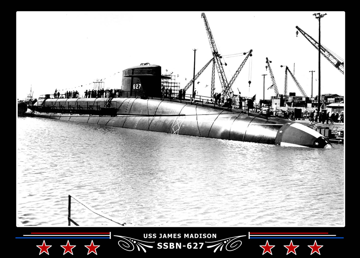 USS James Madison SSBN-627 Canvas Photo Print