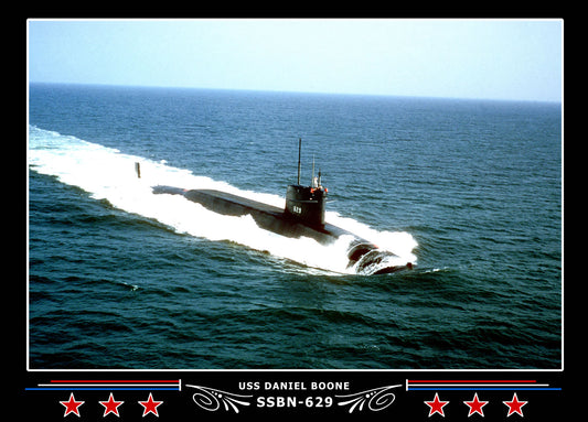 USS Daniel Boone SSBN-629 Canvas Photo Print
