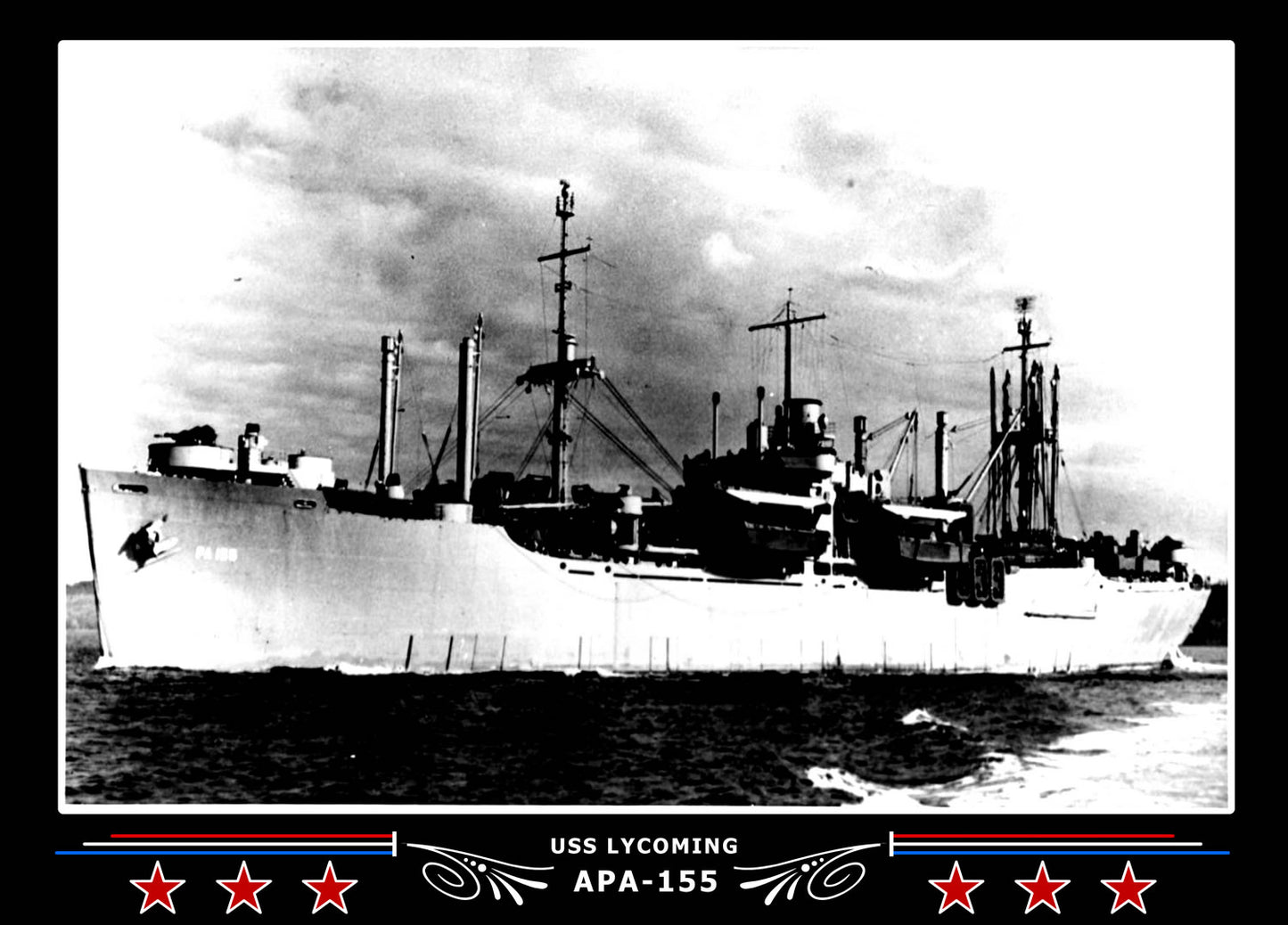 USS Lycoming APA155 Canvas Photo Print
