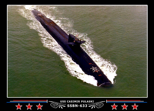 USS Casimir Pulaski SSBN-633 Canvas Photo Print