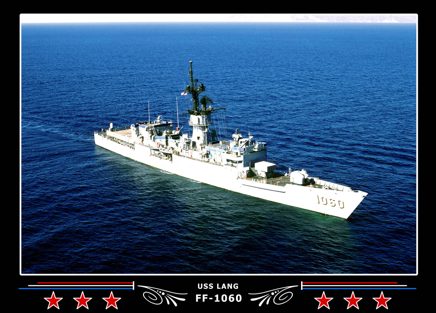 USS Lang FF-1060 Canvas Photo Print
