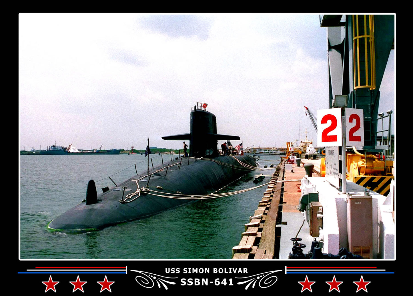 USS Simon Bolivar SSBN-641 Canvas Photo Print