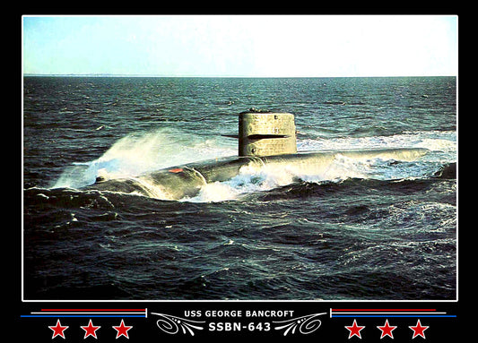 USS George Bancroft SSBN-643 Canvas Photo Print