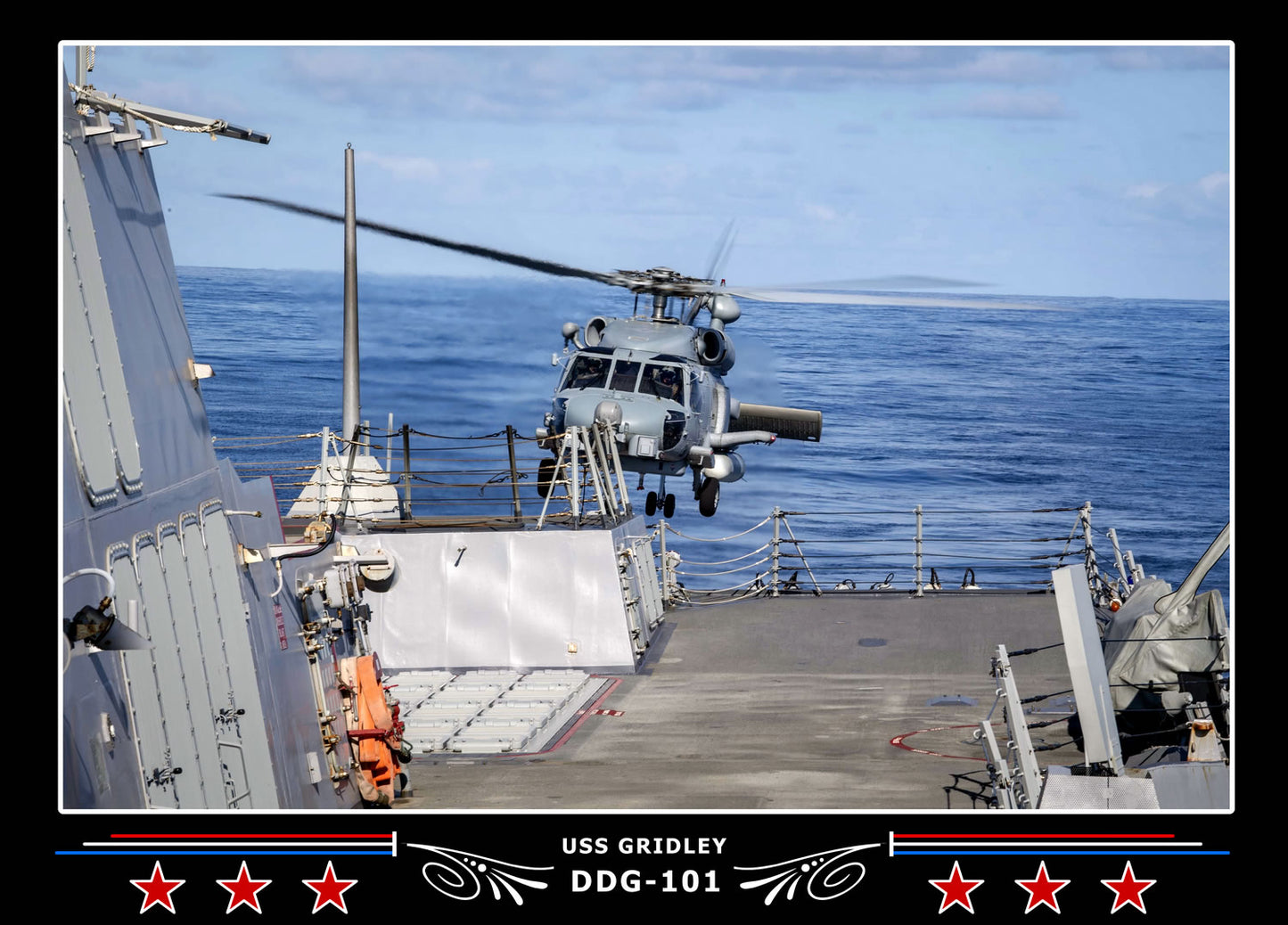 USS Gridley DDG-101 Canvas Photo Print