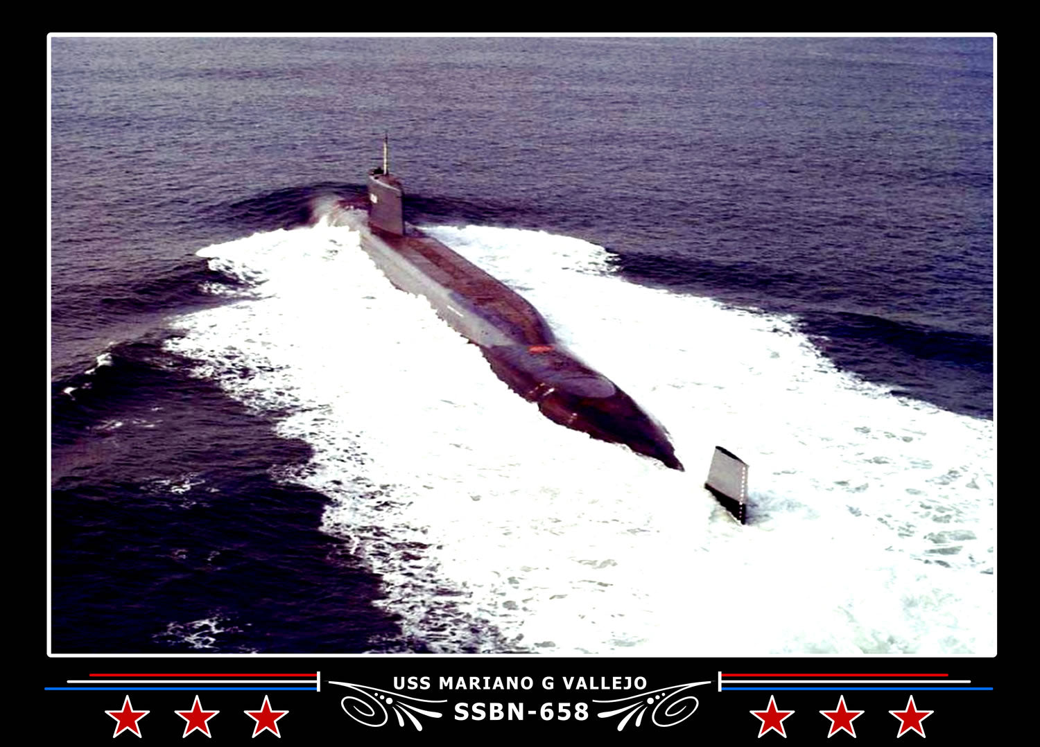 USS Mariano G Vallejo SSBN658 Canvas Photo Print Navy Emporium