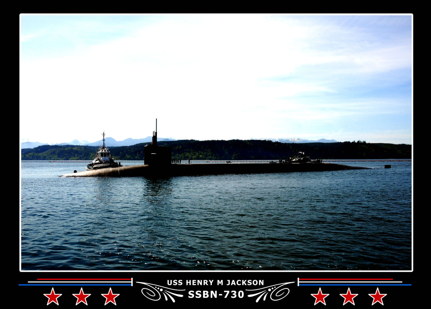 USS Henry M Jackson SSBN-730 Canvas Photo Print