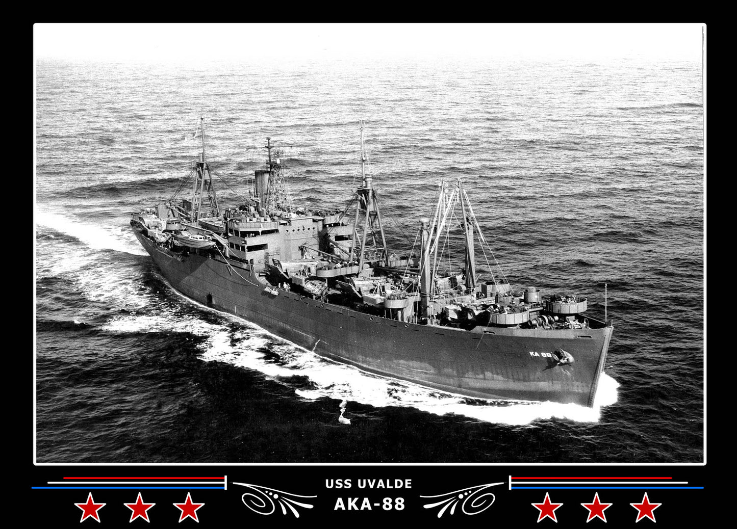 USS Uvalde AKA88 Canvas Photo Print