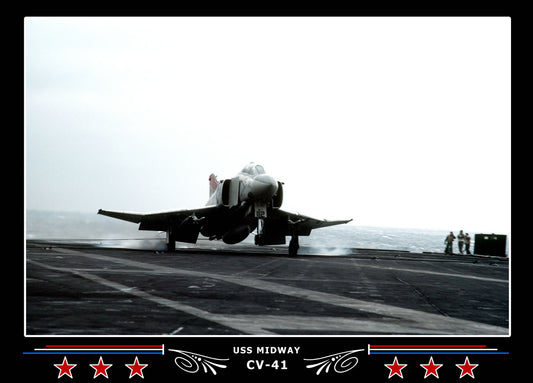 USS Midway CV-41 Canvas Photo Print