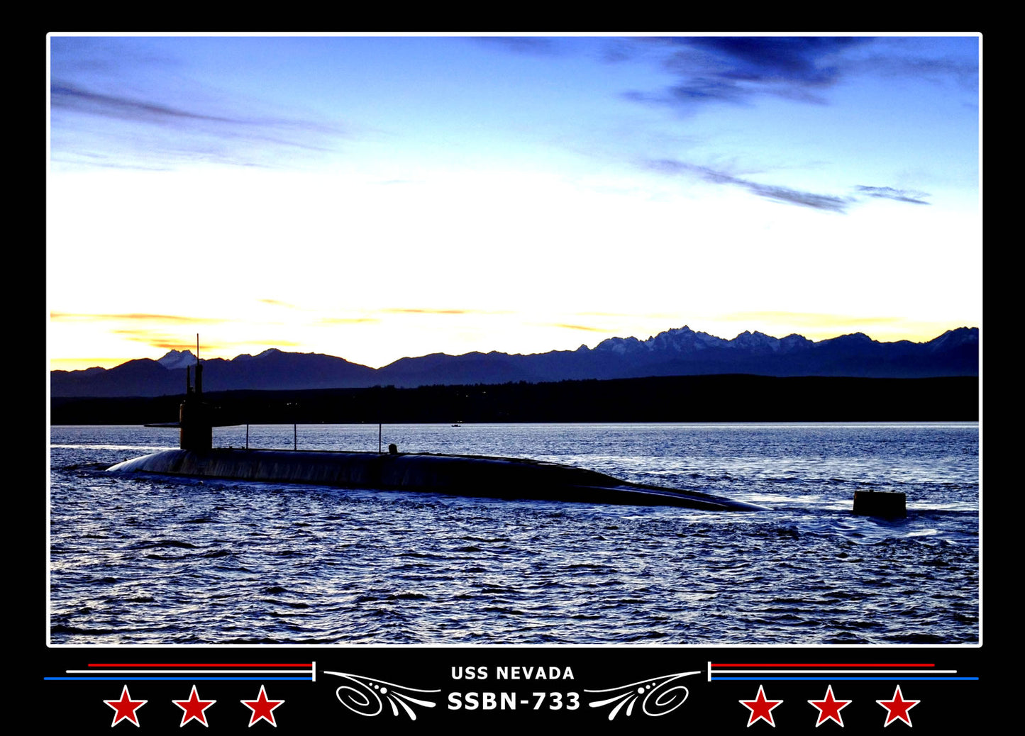 USS Nevada SSBN-733 Canvas Photo Print