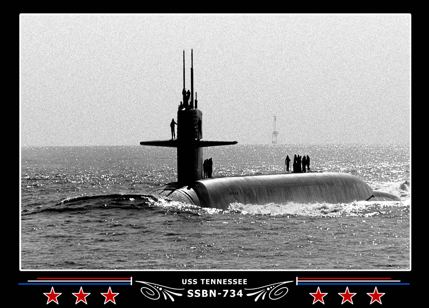 USS Tennessee SSBN-734 Canvas Photo Print