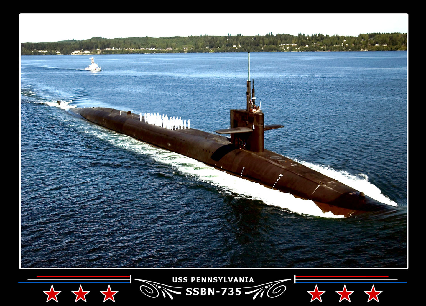 USS Pennsylvania SSBN-735 Canvas Photo Print