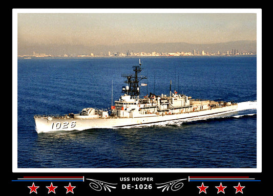 USS Hooper DE-1026 Canvas Photo Print
