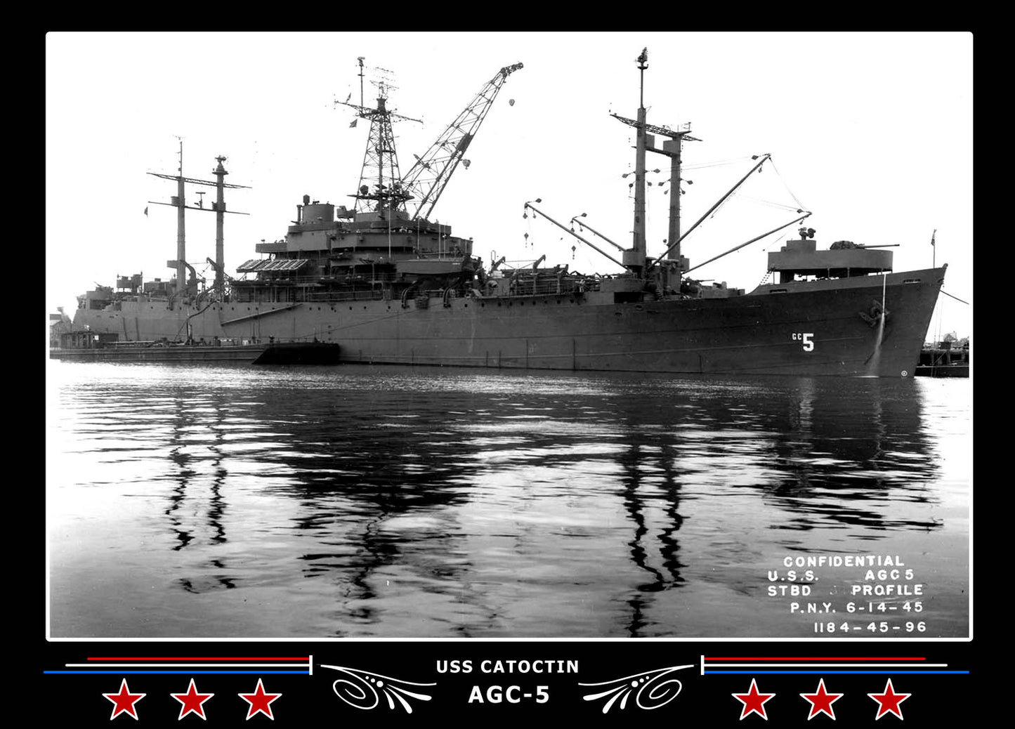 USS Catoctin AGC5 Canvas Photo Print