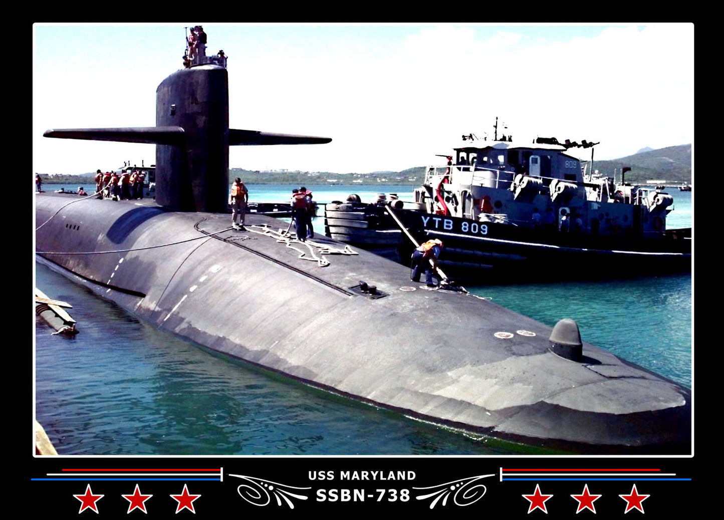 USS Maryland SSBN-738 Canvas Photo Print