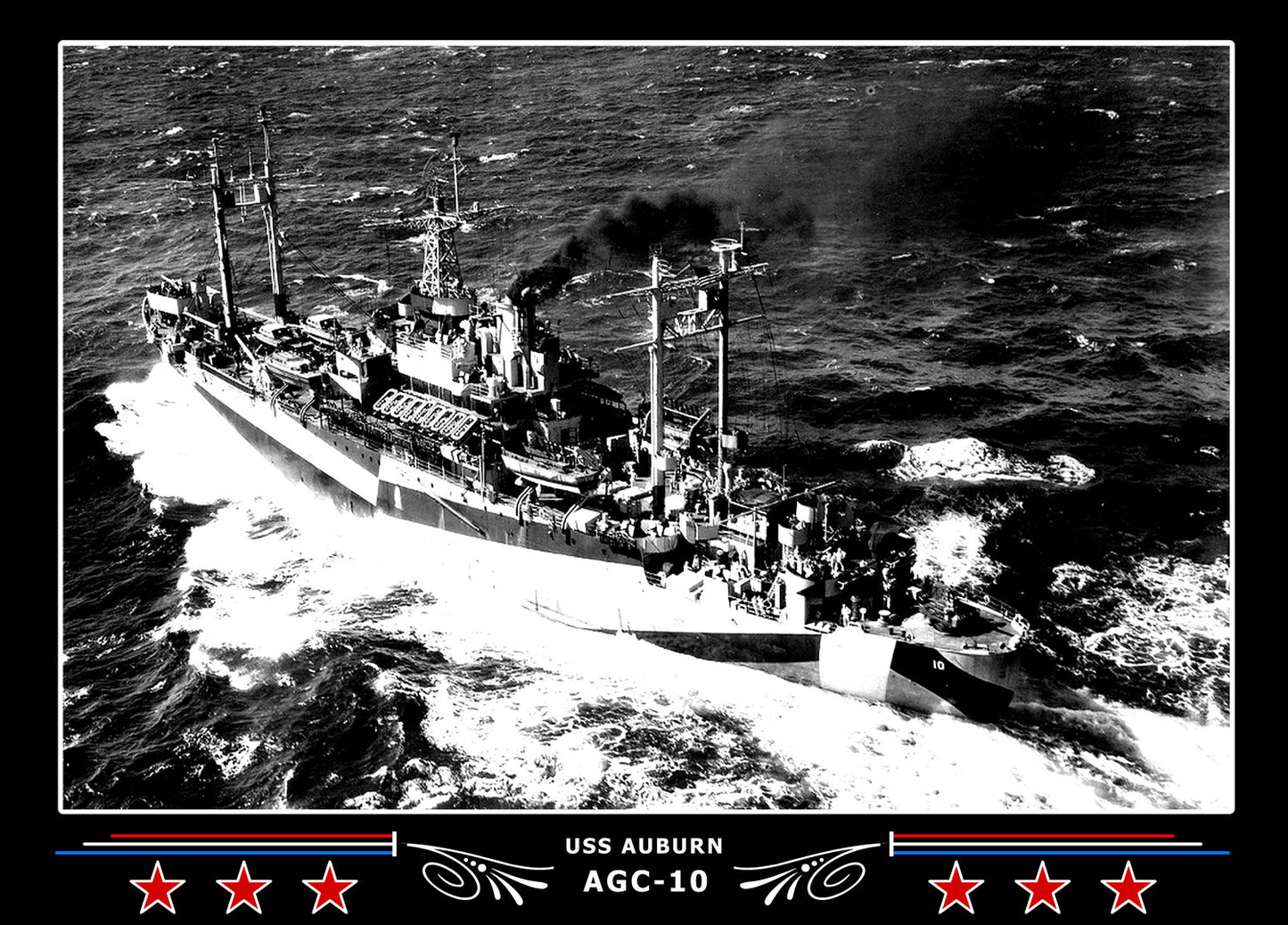 USS Auburn AGC10 Canvas Photo Print