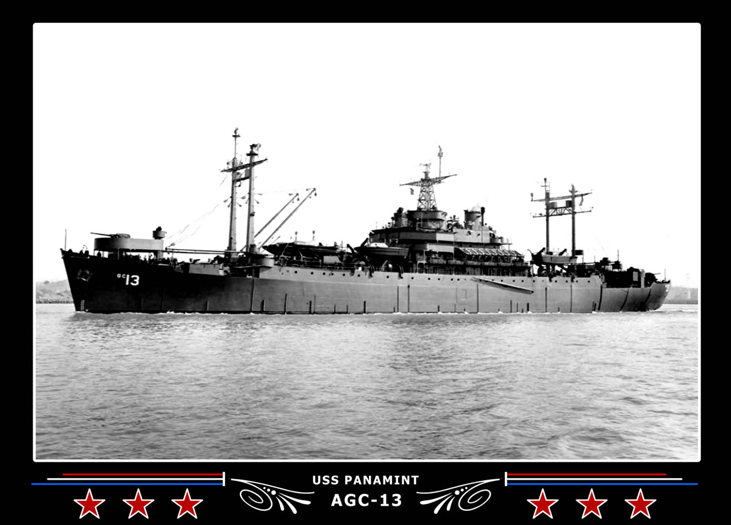 USS Panamint AGC13 Canvas Photo Print