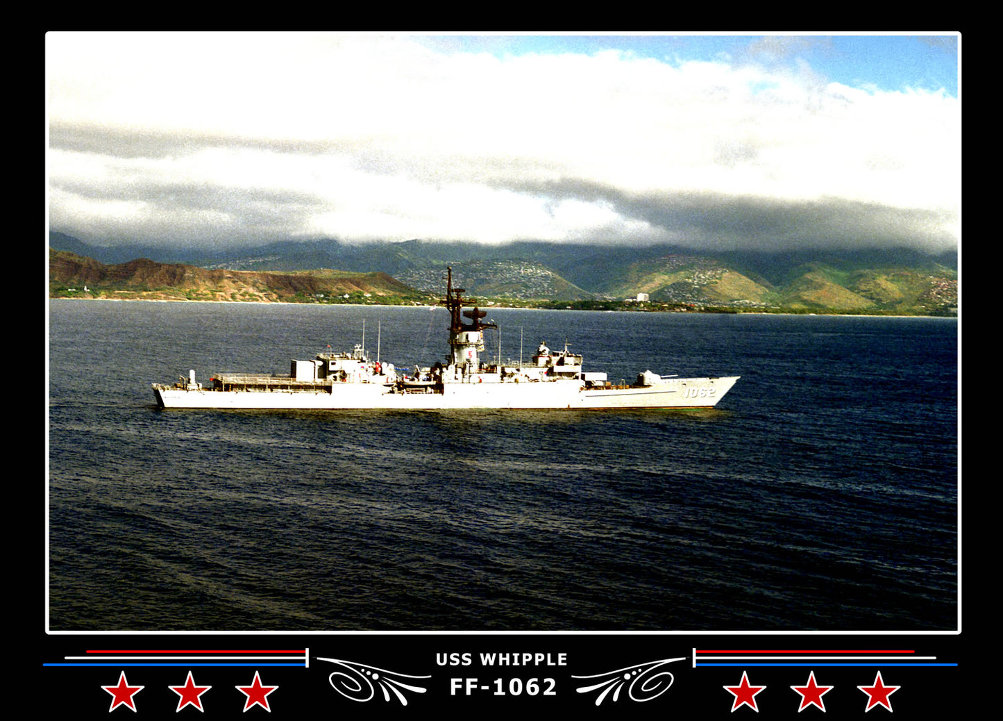 USS Whipple FF-1062 Canvas Photo Print