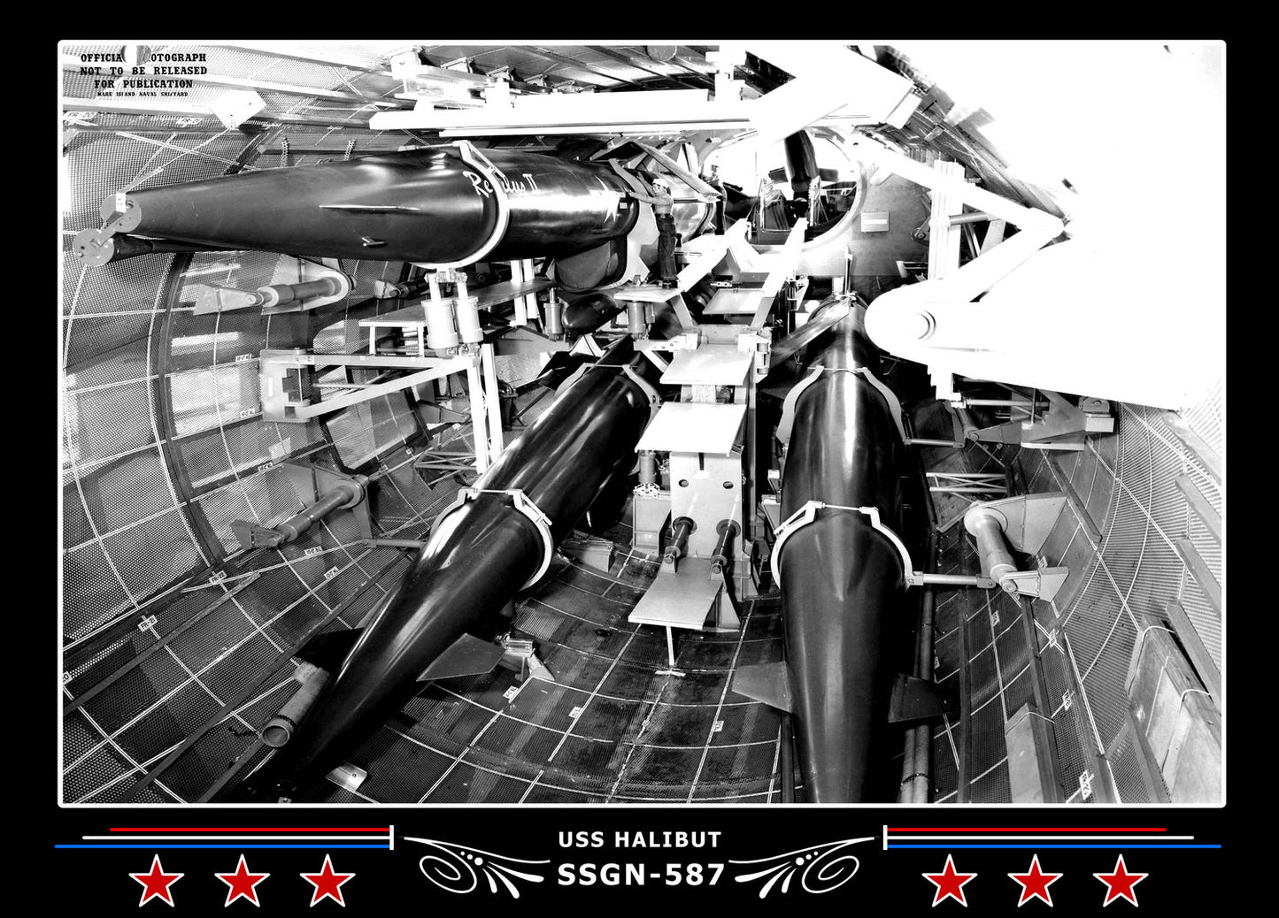 USS Halibut SSGN-587 Canvas Photo Print