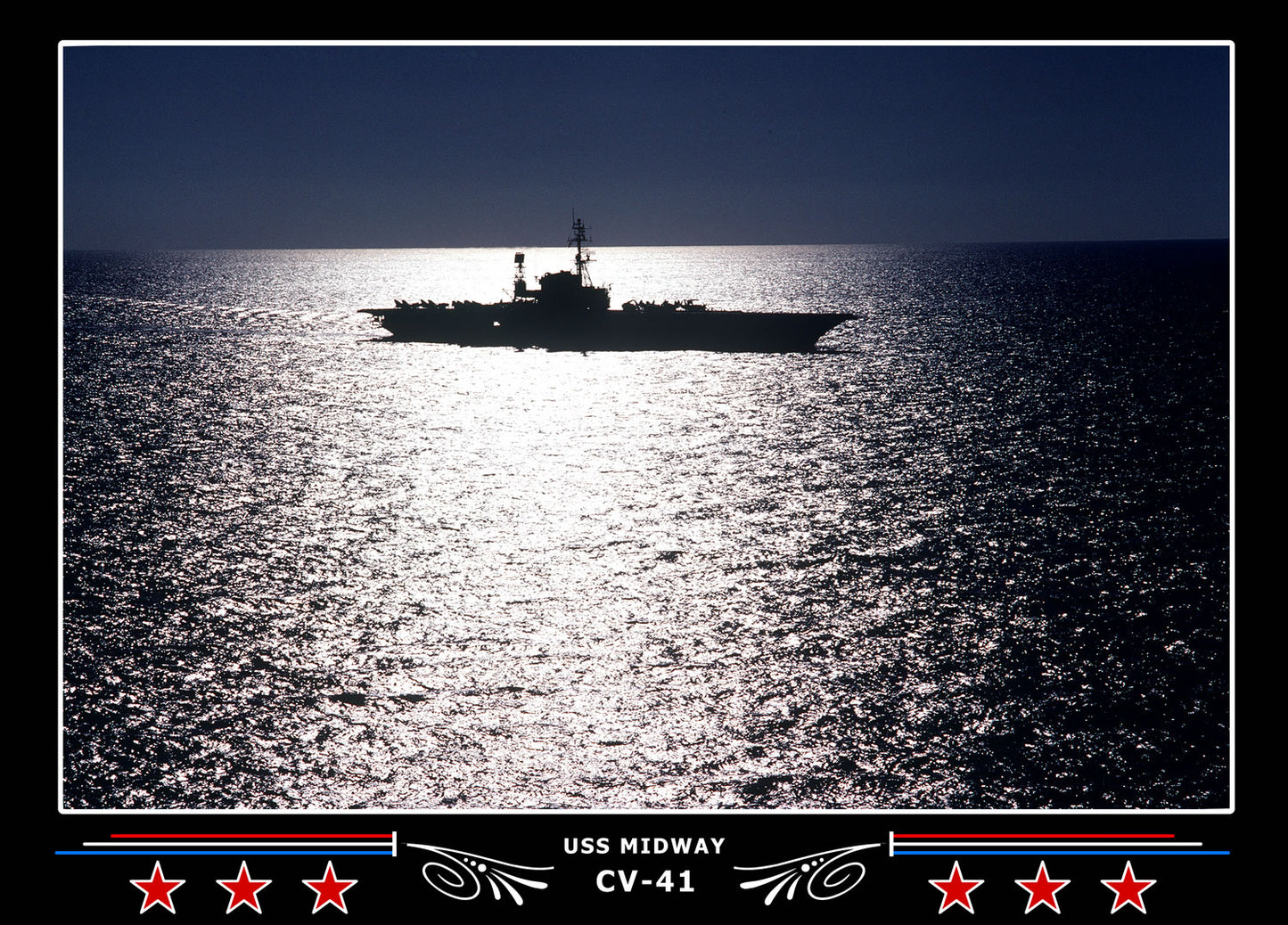 USS Midway CV-41 Canvas Photo Print