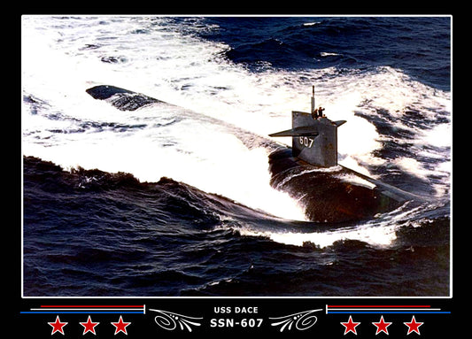 USS Dace SSN-607 Canvas Photo Print
