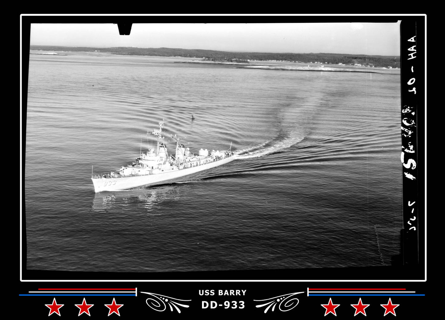USS Barry DD-933 Canvas Photo Print