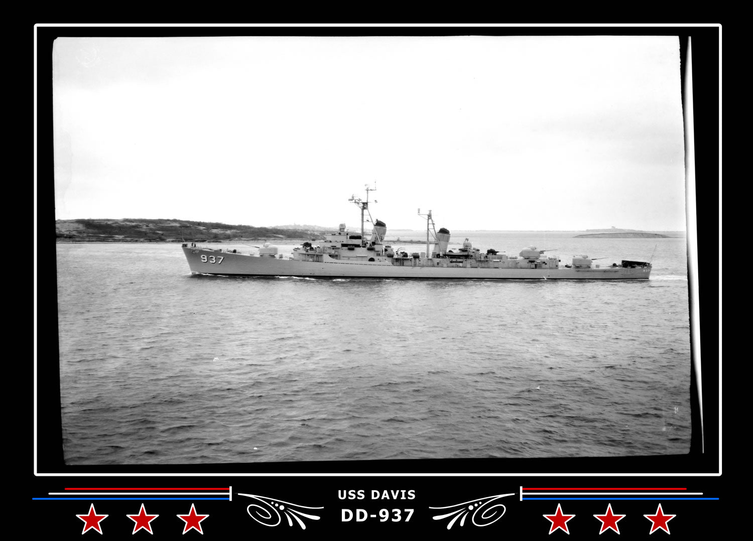 USS Davis DD-937 Canvas Photo Print