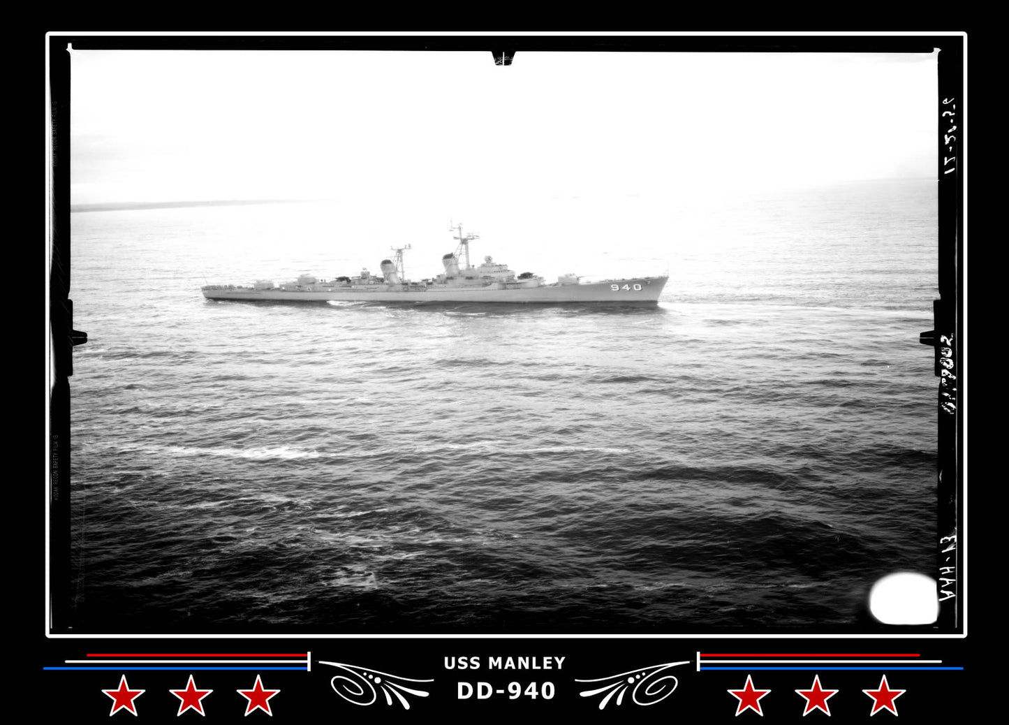 USS Manley DD-940 Canvas Photo Print
