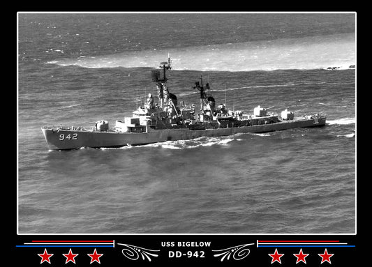 USS Bigelow DD-942 Canvas Photo Print