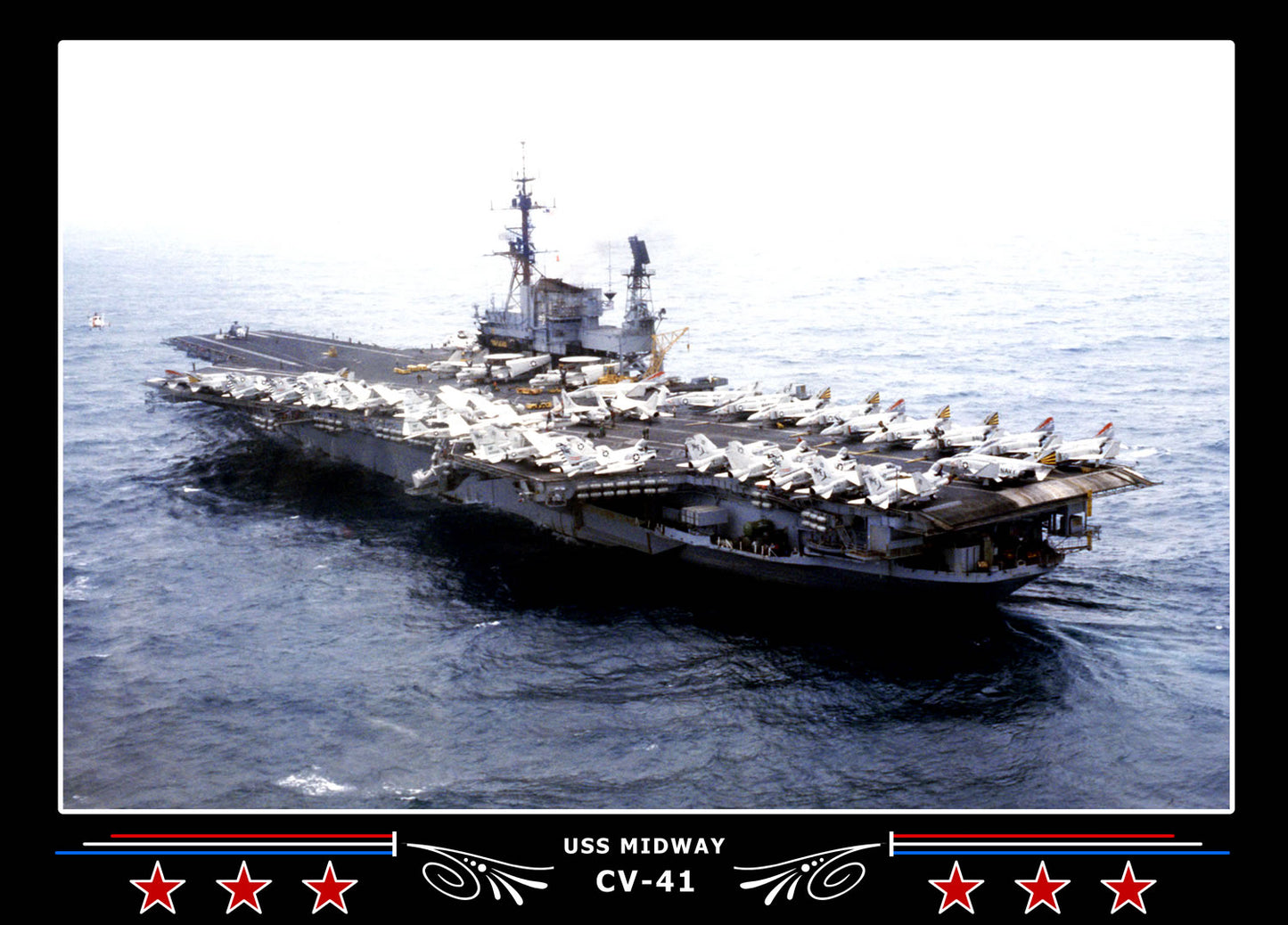 USS Midway CV-41 Canvas Photo Print