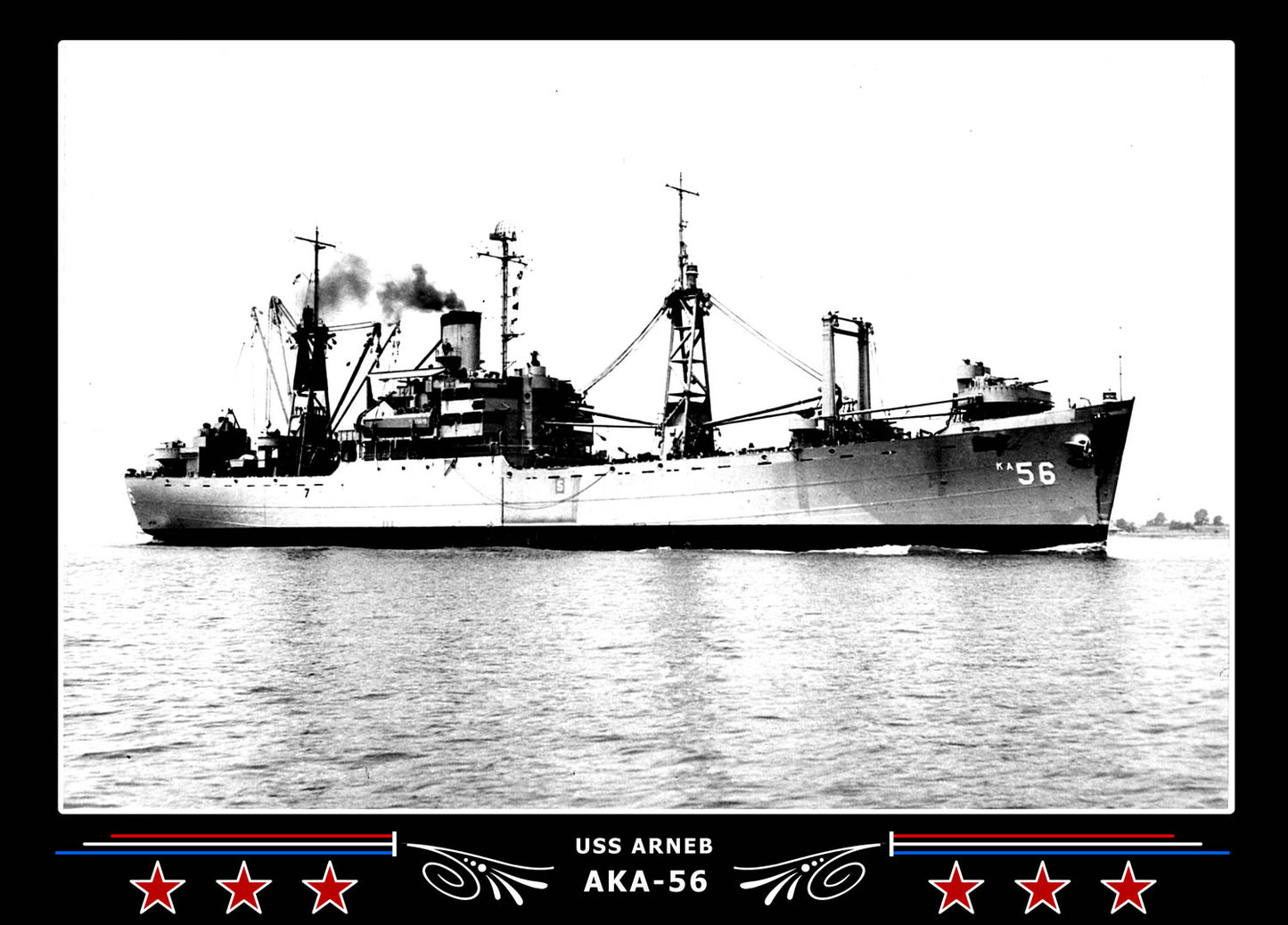 USS Arneb AKA56 Canvas Photo Print
