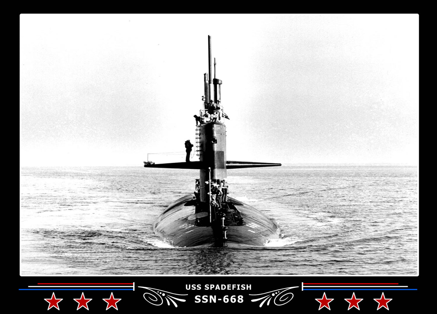 USS Spadefish SSN-668 Canvas Photo Print