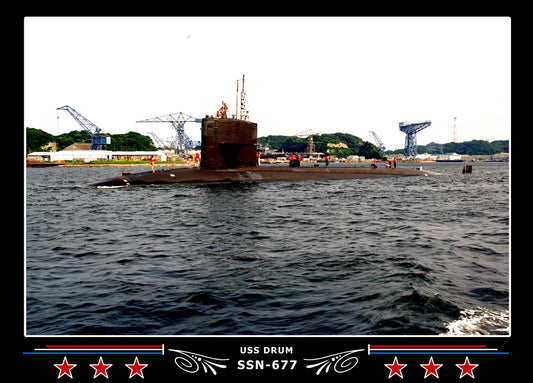USS Drum SSN-677 Canvas Photo Print