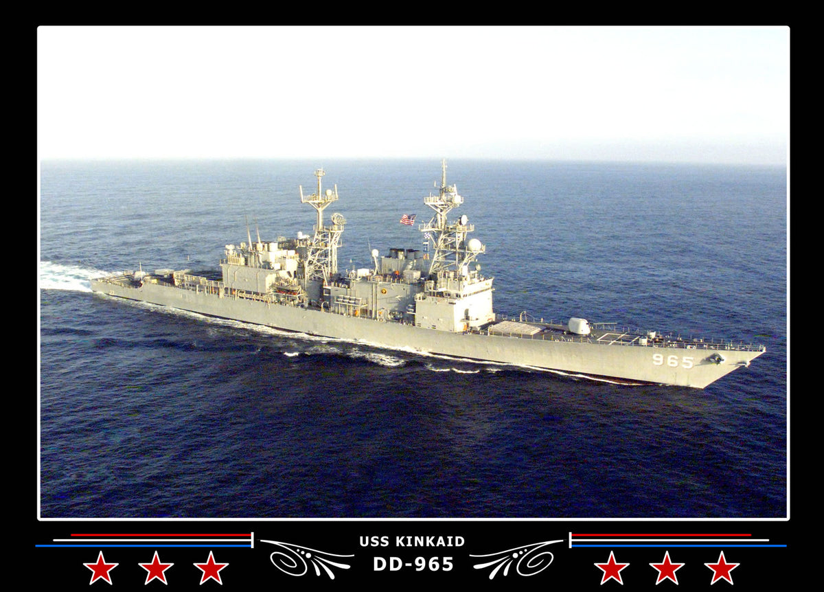 USS Kinkaid DD-965 Canvas Photo Print