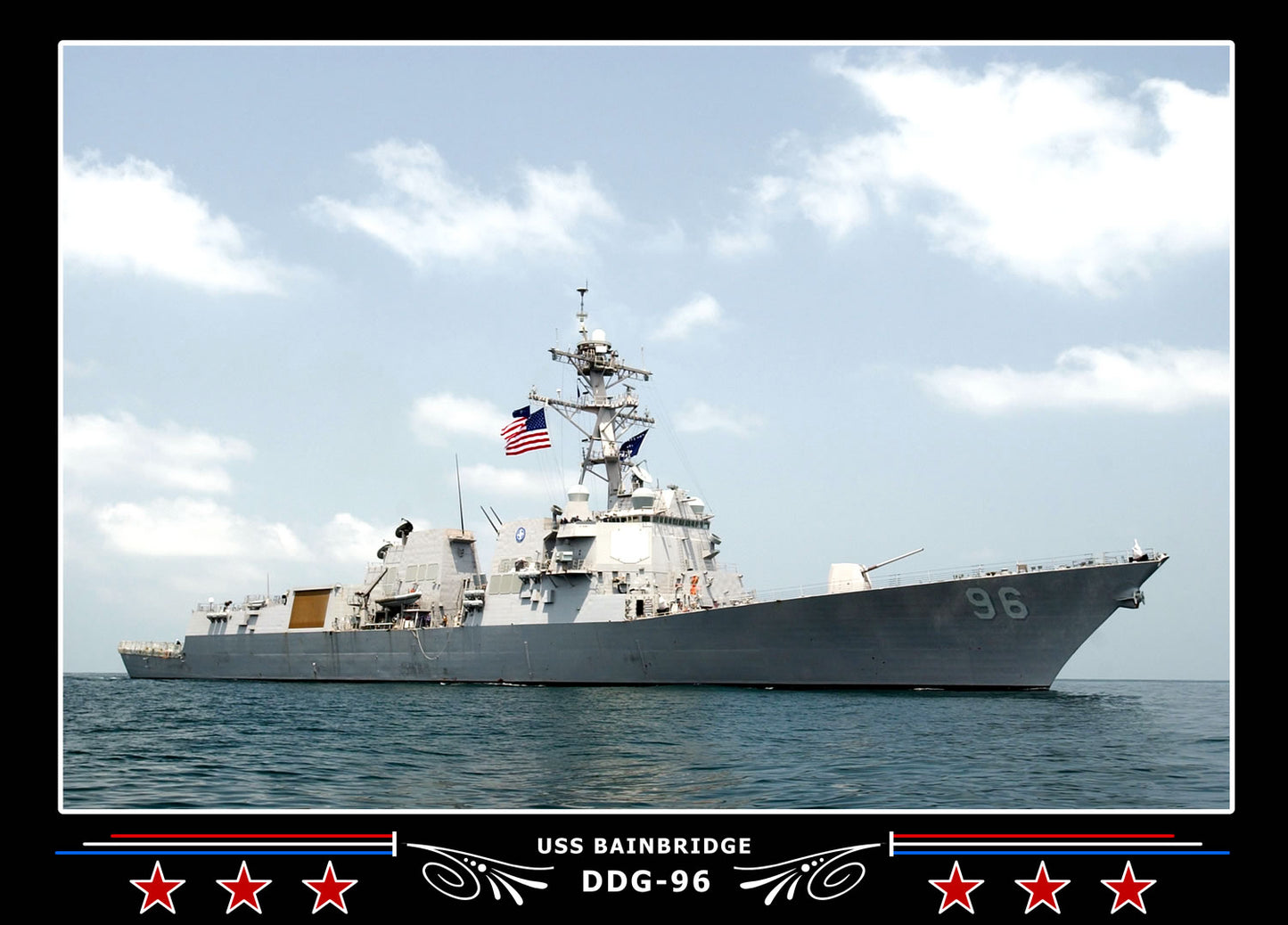 USS Bainbridge DDG-96 Canvas Photo Print