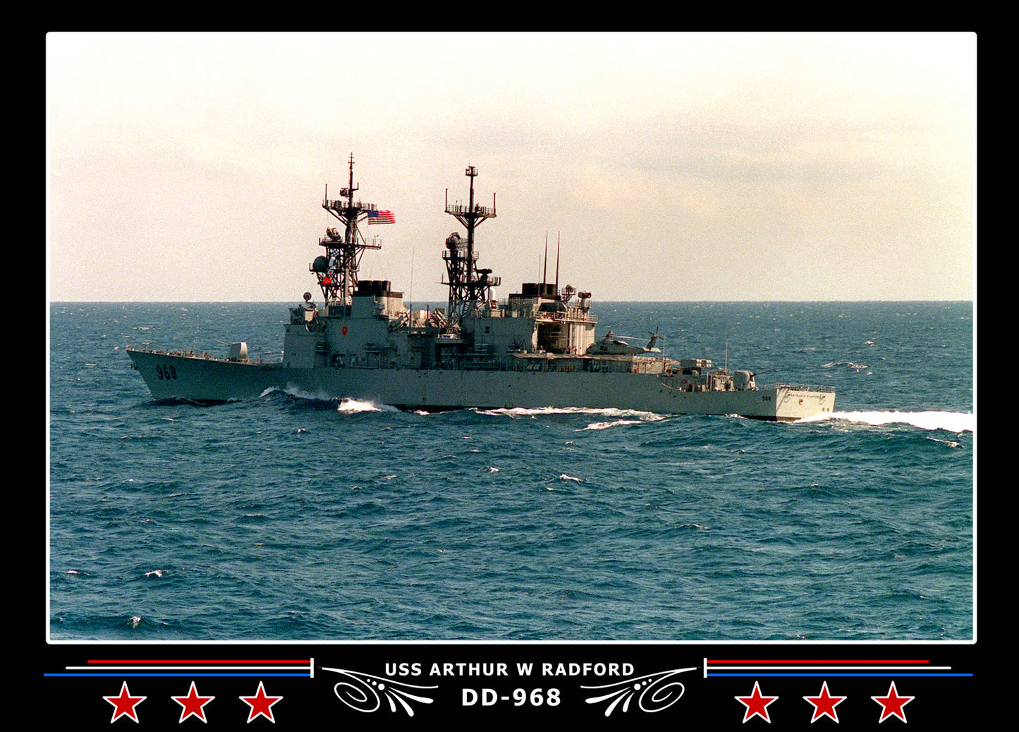 USS Arthur W Radford DD-968 Canvas Photo Print