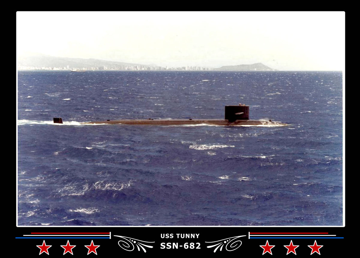 USS Tunny SSN-682 Canvas Photo Print