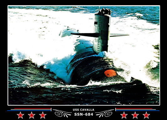 USS Cavalla SSN-684 Canvas Photo Print