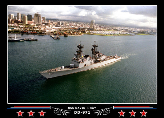 USS David R Ray DD-971 Canvas Photo Print