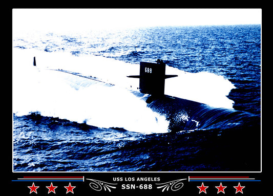 USS Los Angeles SSN-688 Canvas Photo Print