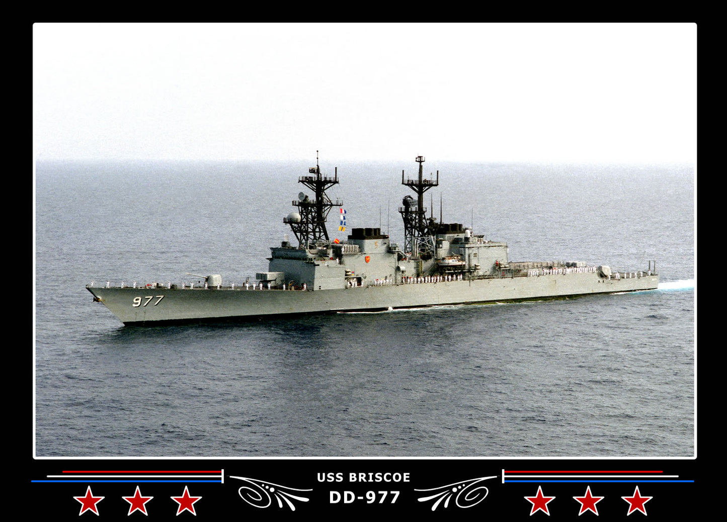 USS Briscoe DD-977 Canvas Photo Print