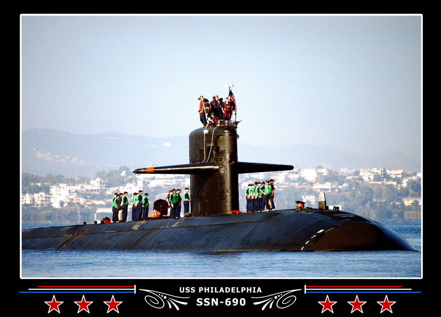 USS Philadelphia SSN-690 Canvas Photo Print