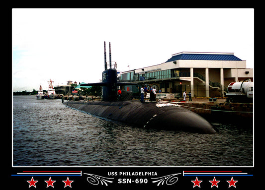 USS Philadelphia SSN-690 Canvas Photo Print