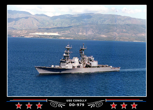 USS Conolly DD-979 Canvas Photo Print