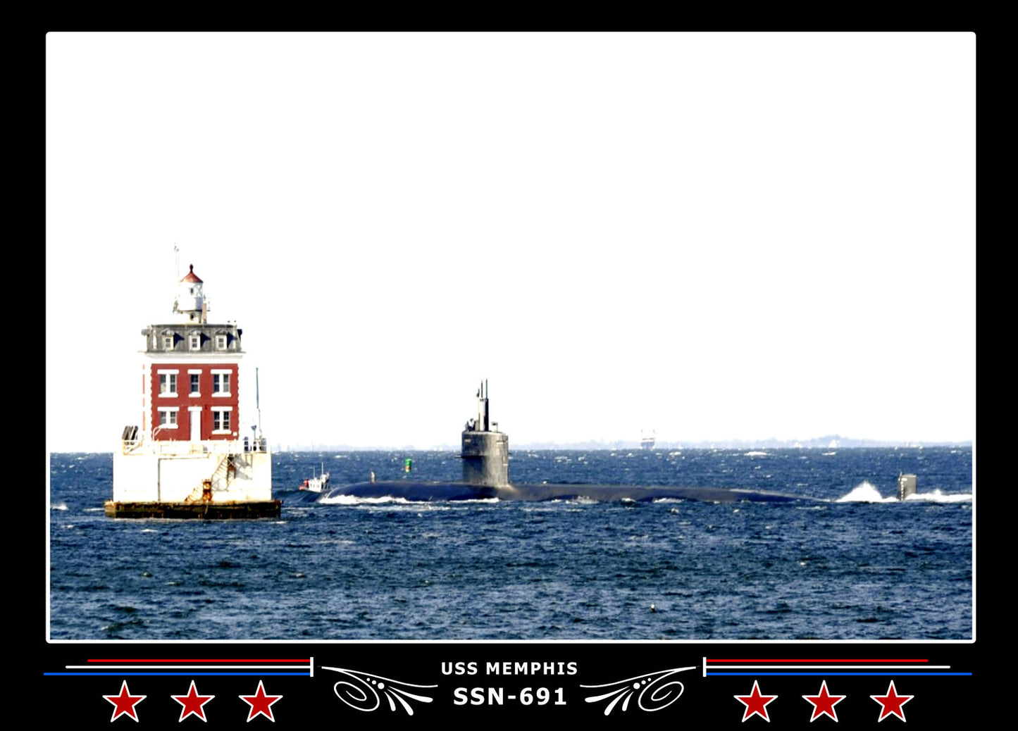 USS Memphis SSN-691 Canvas Photo Print