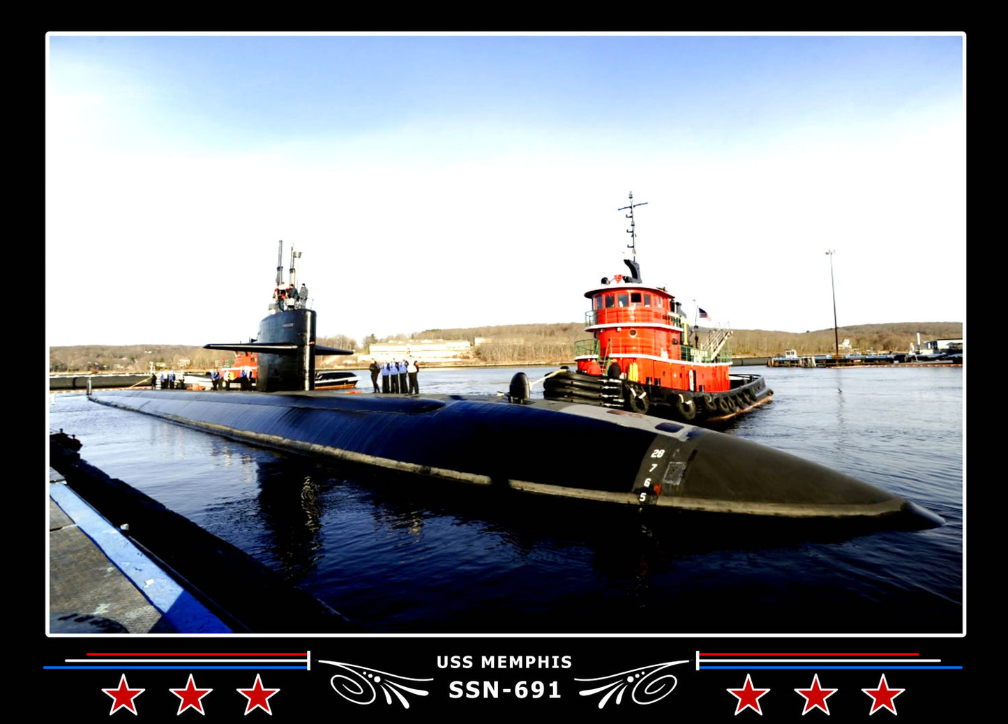 USS Memphis SSN-691 Canvas Photo Print