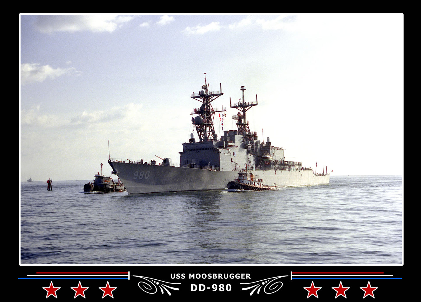 USS Moosbrugger DD-980 Canvas Photo Print