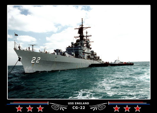 USS England CG-22 Canvas Photo Print