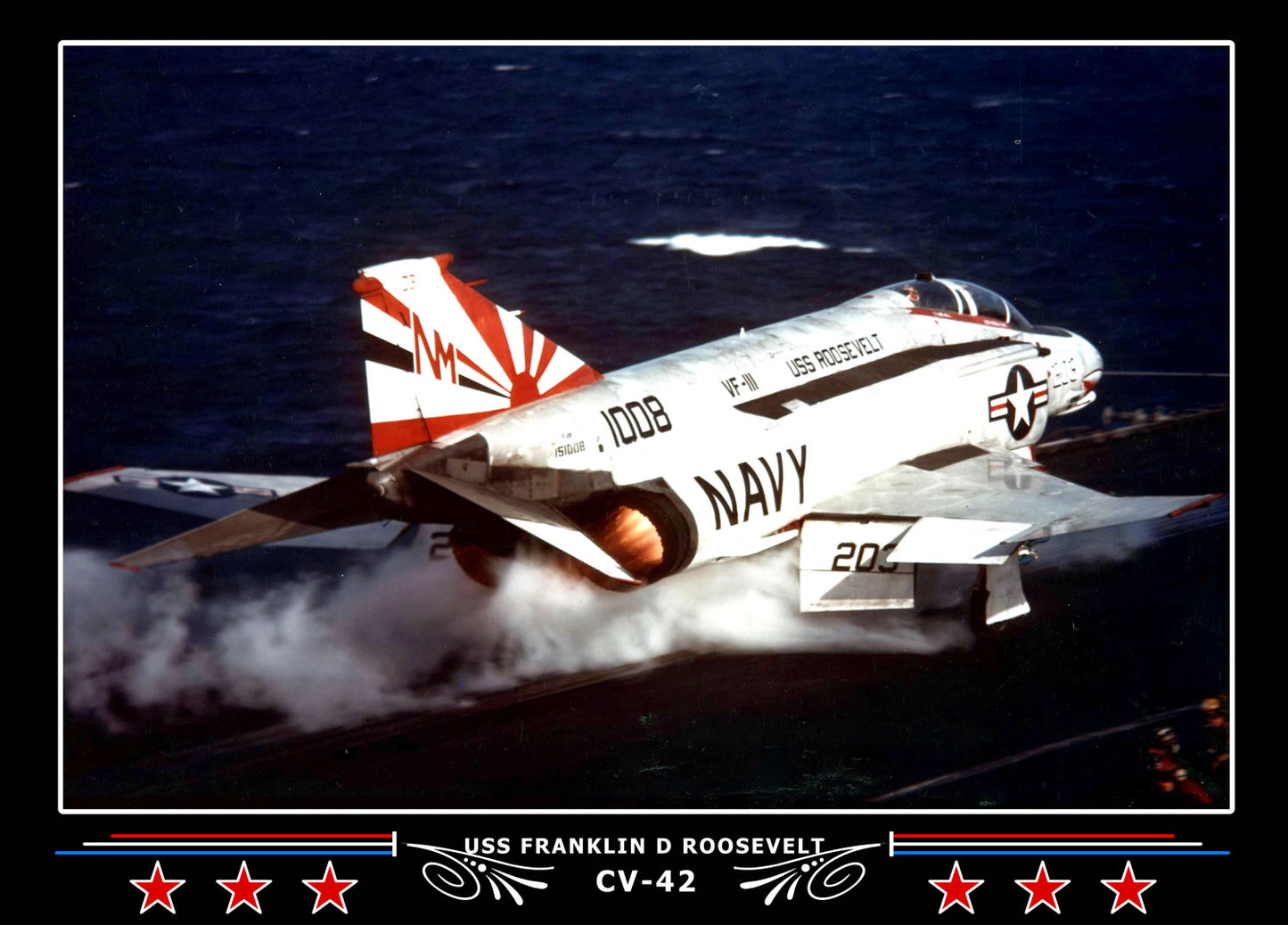 USS Franklin D Roosevelt CV-42 Canvas Photo Print